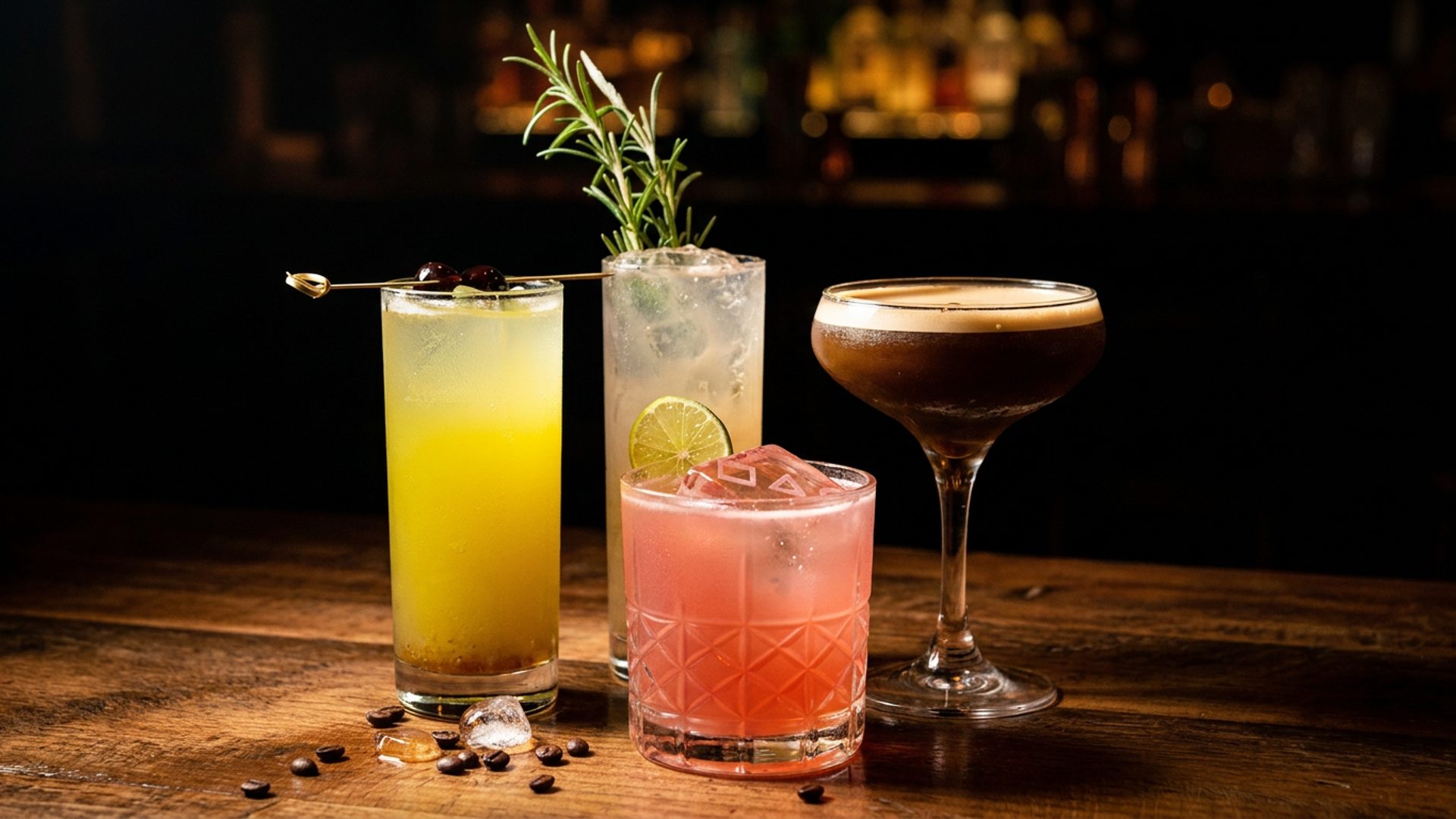 Handcrafted cocktails