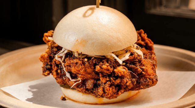 Fried Chicken Bao.